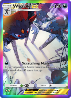 Weavile ex - pokemon TCG Card