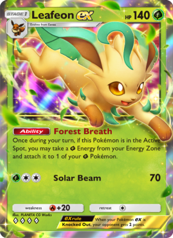 Leafeon ex - Pokémon TCG Card