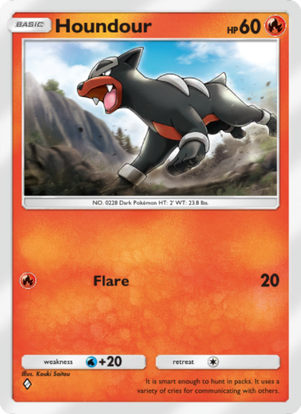 Houndour - Pokémon TCG Card