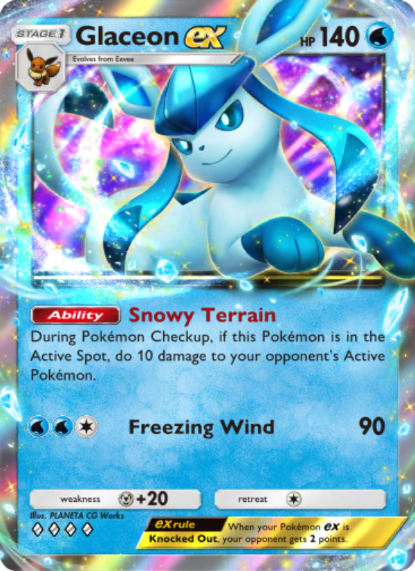 Glaceon ex - Pokémon TCG Card