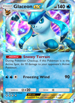Glaceon ex - pokemon TCG Card