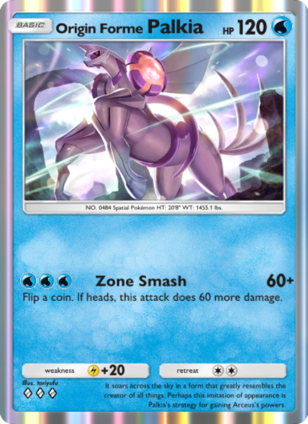 Origin Forme Palkia - Pokémon TCG Card