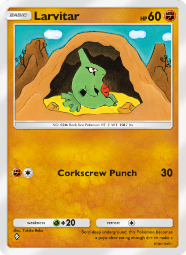 Larvitar - Pokémon TCG Card
