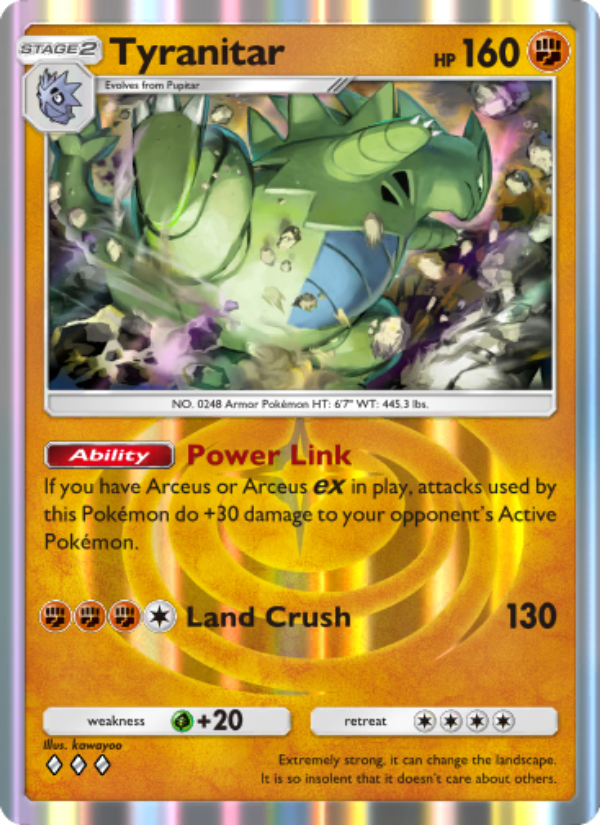 Tyranitar - Pokémon TCG Card