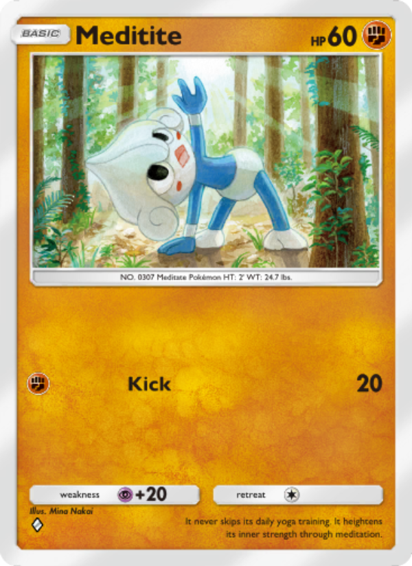 Meditite - Pokémon TCG Card