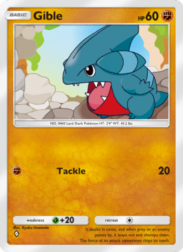 Gible - Pokémon TCG Card
