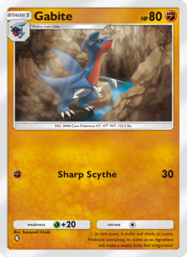 Gabite - Pokémon TCG Card