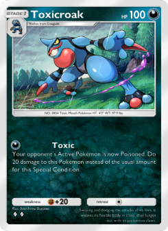 Toxicroak - pokemon TCG Card