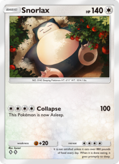 Snorlax - pokemon TCG Card