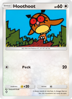 Hoothoot - pokemon TCG Card