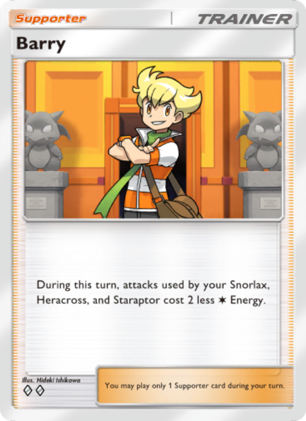 Barry - Pokémon TCG Card