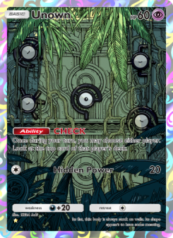 Unown - pokemon TCG Card