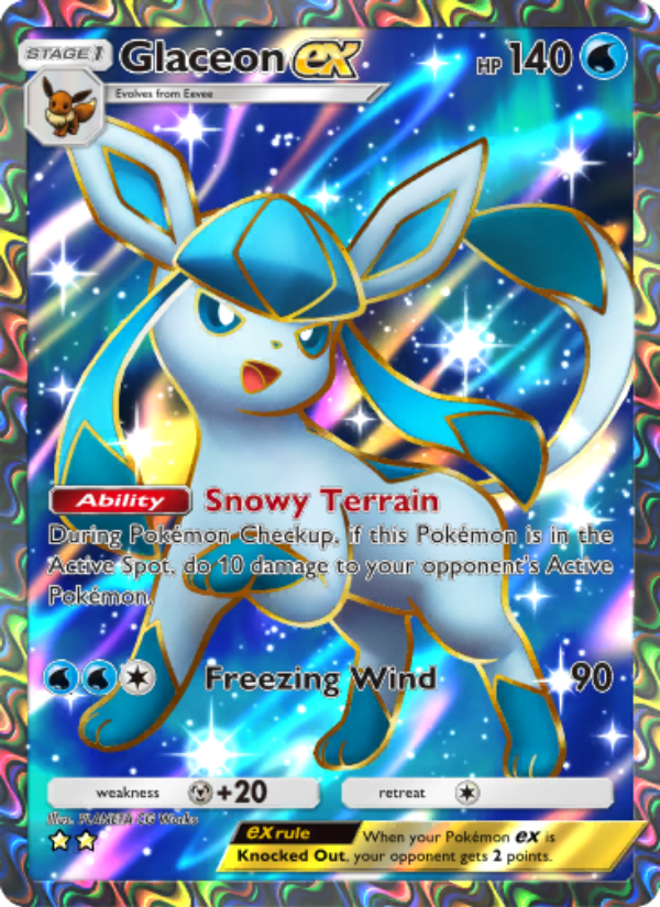 Glaceon ex - Pokémon TCG Card