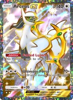 Arceus ex - pokemon TCG Card