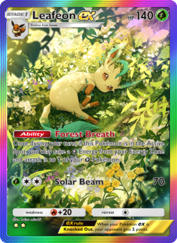 Leafeon ex - Pokémon TCG Card