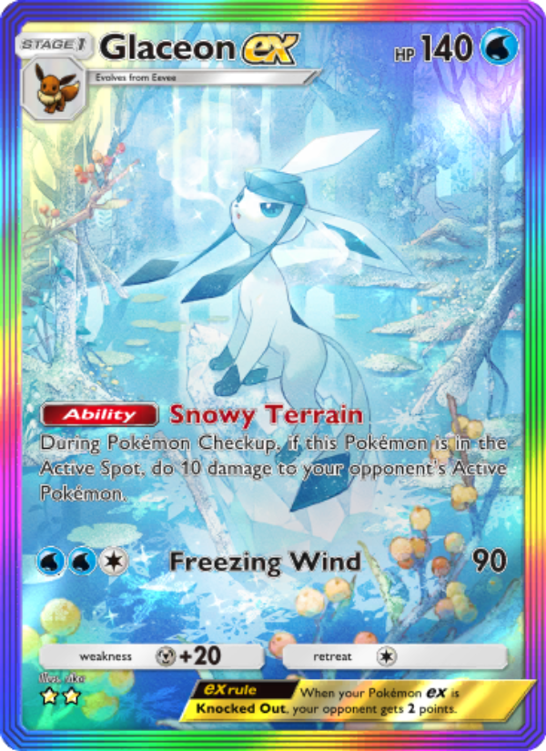 Glaceon ex - Pokémon TCG Card
