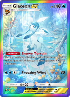 Glaceon ex - pokemon TCG Card