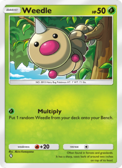 Weedle - pokemon TCG Card