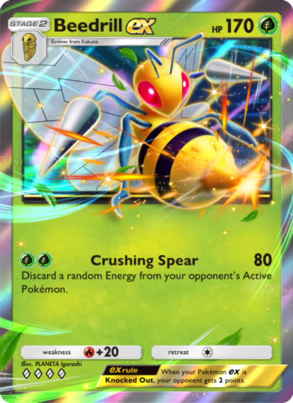 Beedrill ex - Pokémon TCG Card