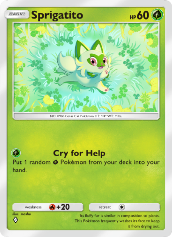 Sprigatito - Pokémon TCG Card