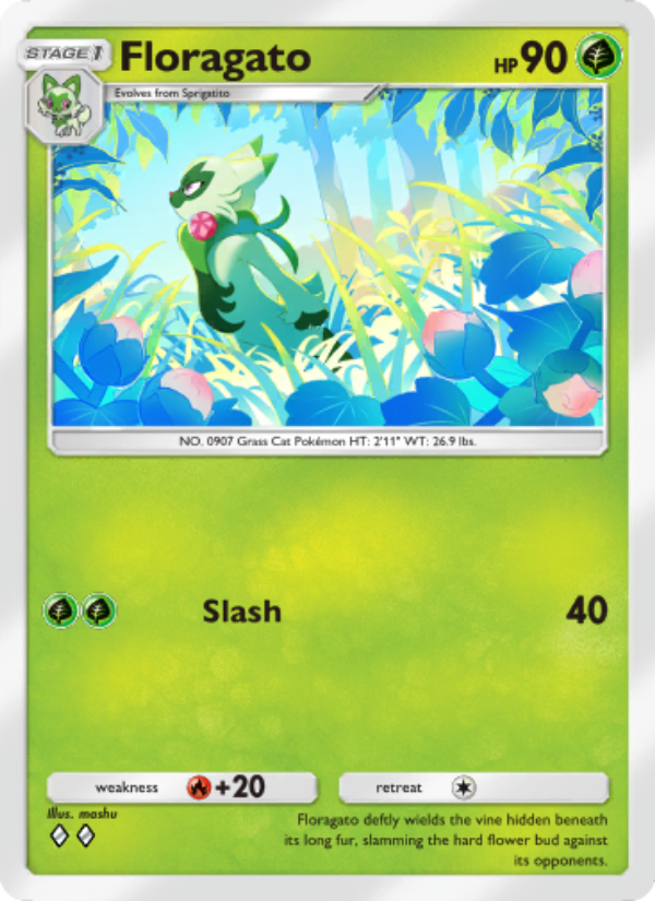 Floragato - Pokémon TCG Card