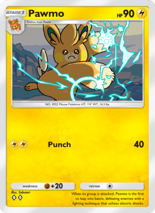 Pawmo - Pokémon TCG Card