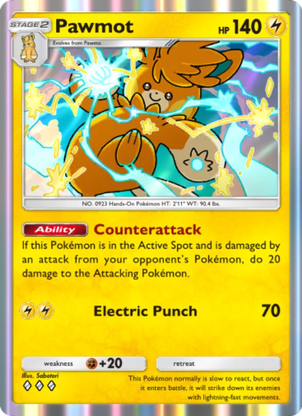 Pawmot - Pokémon TCG Card