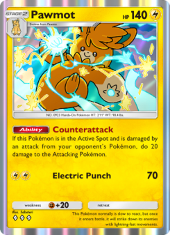 Pawmot - pokemon TCG Card