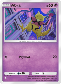 Abra - pokemon TCG Card