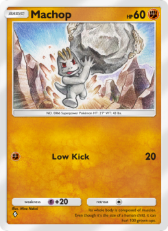 Machop - pokemon TCG Card