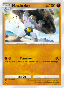 Machoke - pokemon TCG Card