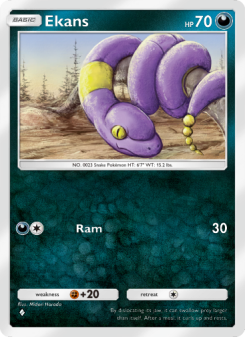 Ekans - pokemon TCG Card