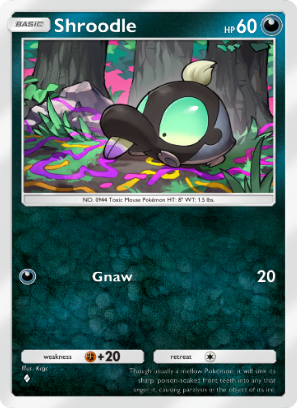 Shroodle - Pokémon TCG Card