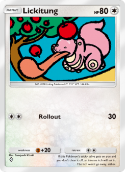 Lickitung - pokemon TCG Card