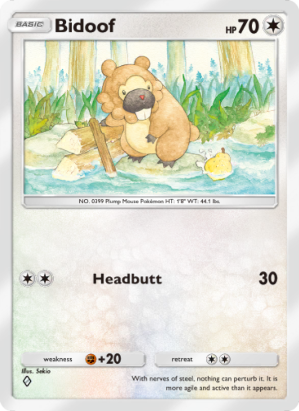 Bidoof - Pokémon TCG Card