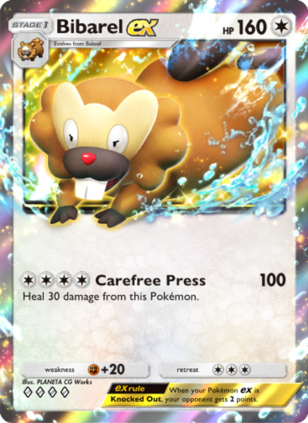 Bibarel ex - Pokémon TCG Card