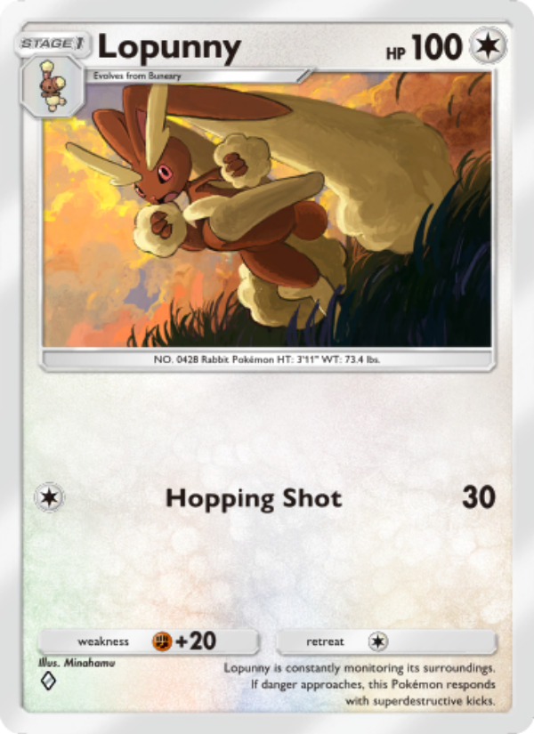 Lopunny - Pokémon TCG Card