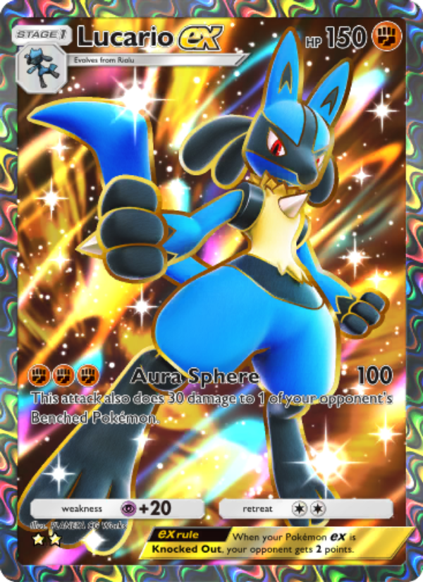 Lucario ex - Pokémon TCG Card
