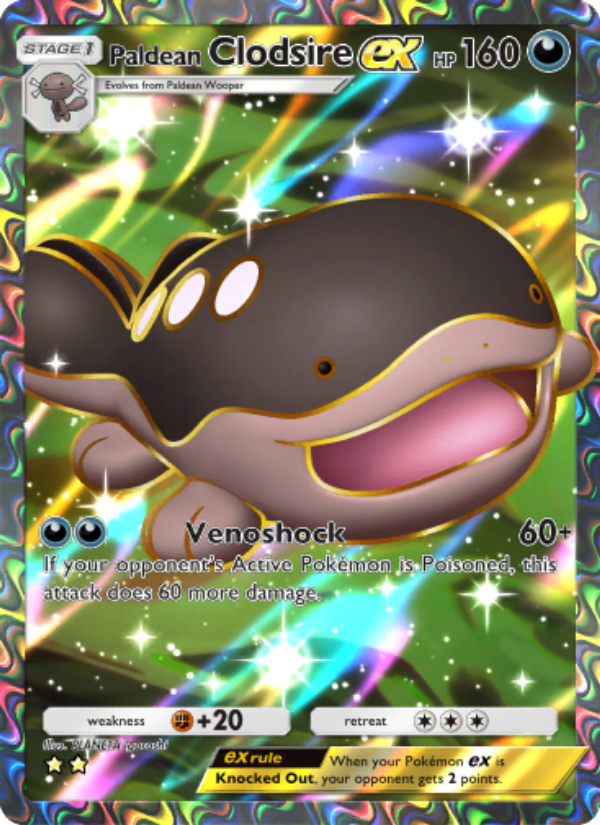 Paldean Clodsire ex - Pokémon TCG Card