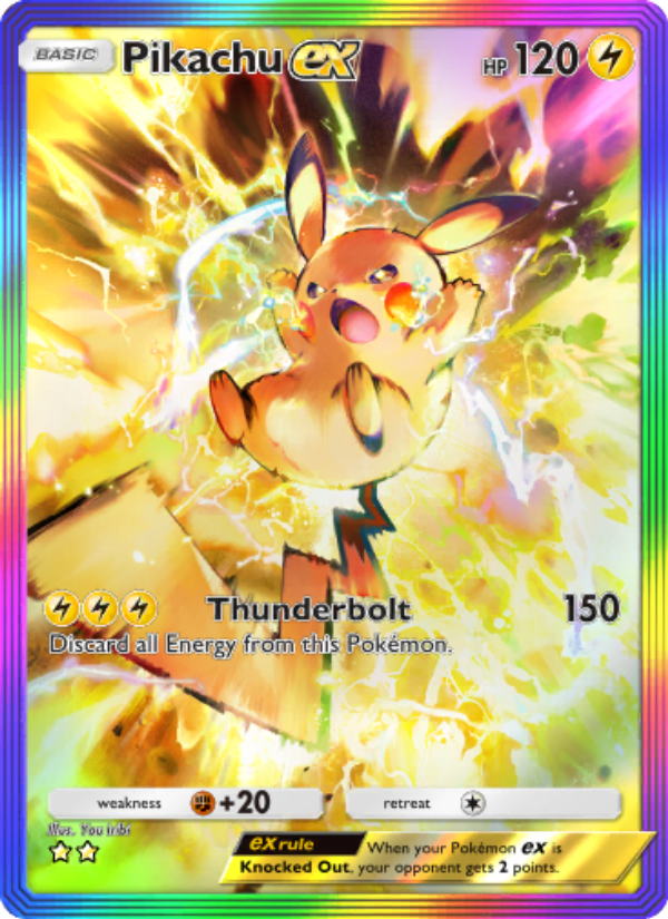 Pikachu ex - Pokémon TCG Card