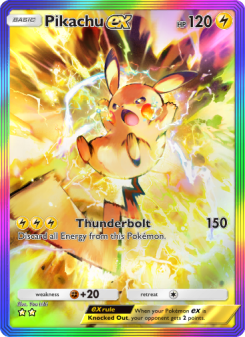 Pikachu ex - pokemon TCG Card