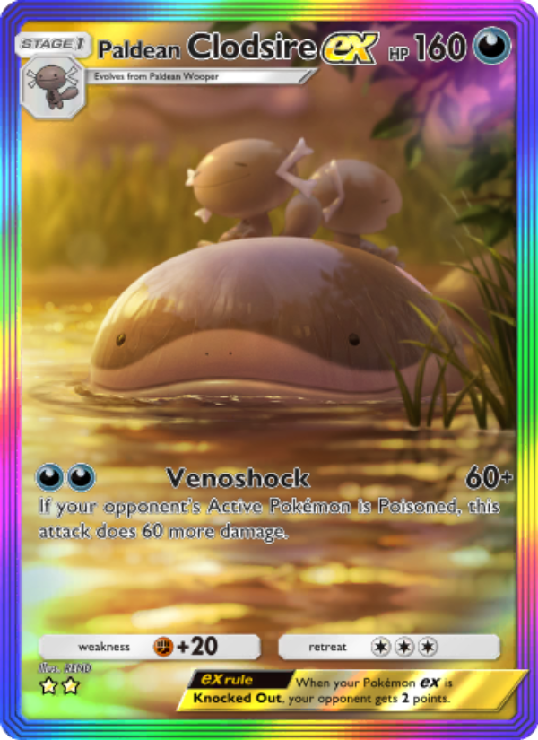 Paldean Clodsire ex - Pokémon TCG Card