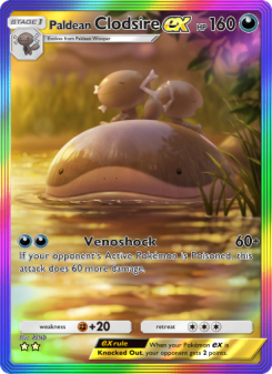 Paldean Clodsire ex - pokemon TCG Card