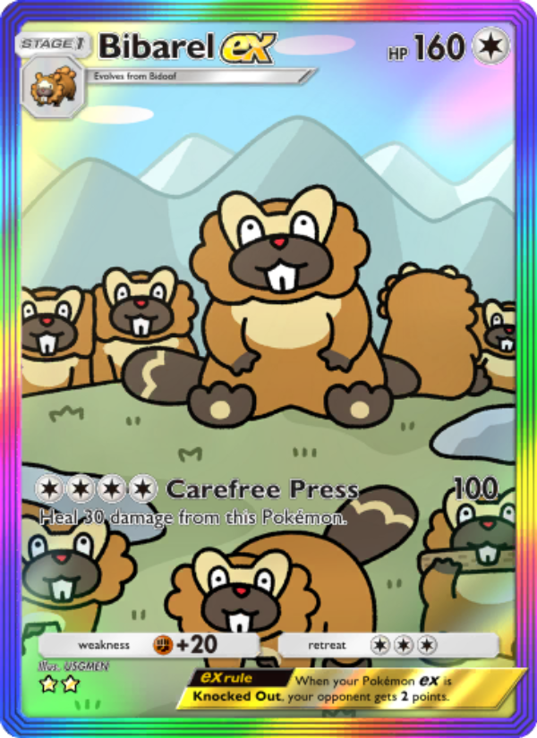 Bibarel ex - Pokémon TCG Card