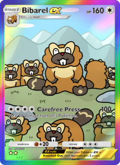 Bibarel ex - pokemon TCG Card