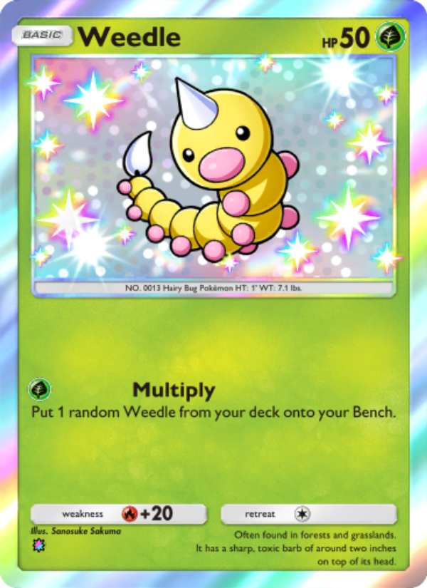Weedle - Pokémon TCG Card