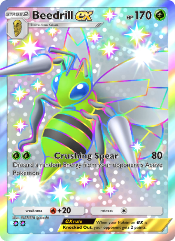 Beedrill ex - Pokémon TCG Card