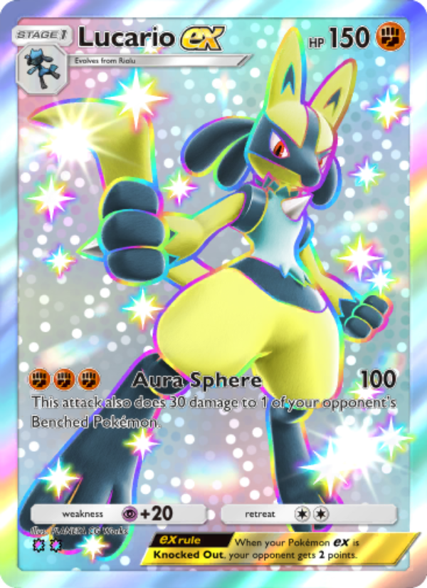 Lucario ex - Pokémon TCG Card