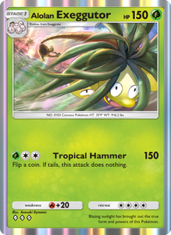 Alolan Exeggutor - pokemon TCG Card