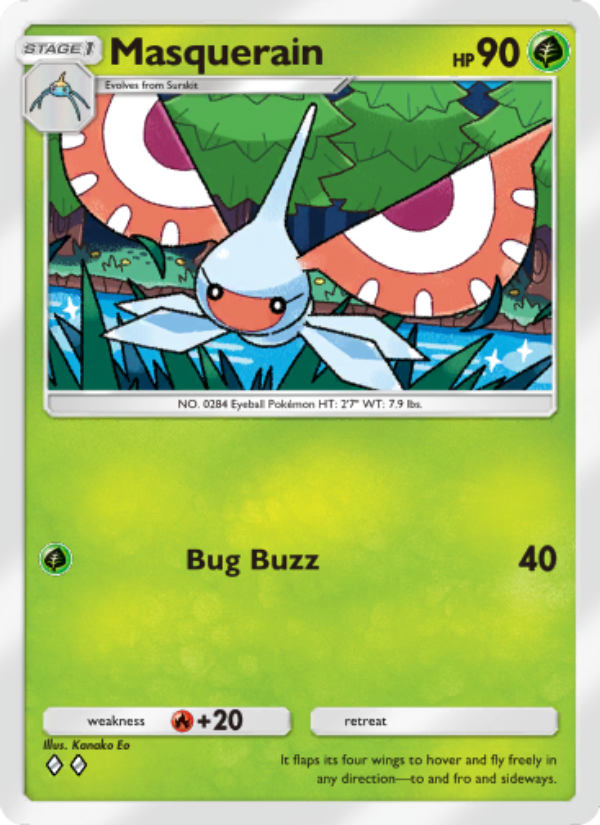 Masquerain - Pokémon TCG Card